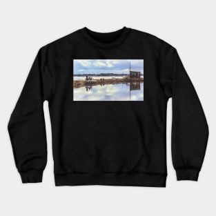 The Harbour Wall At Emsworth Crewneck Sweatshirt